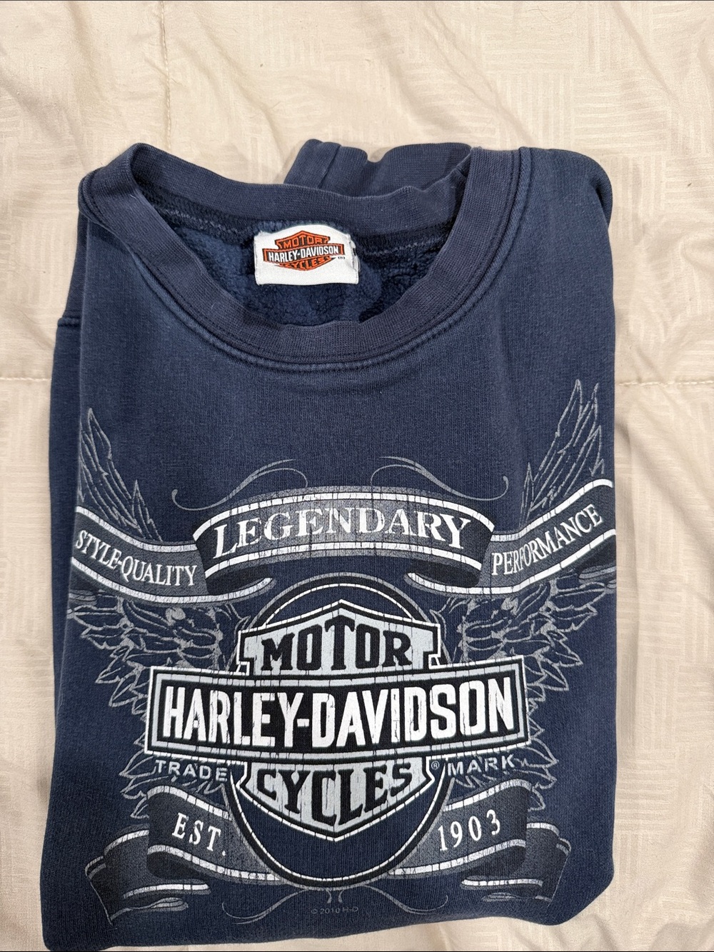 Harley-Davidson Navy Crewneck Sweatshirt